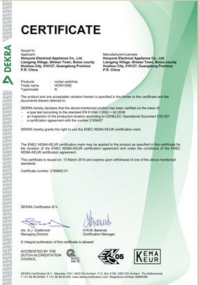 開關歐盟ENEC認證