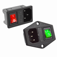 開關+插座+保險絲座 (3合1)